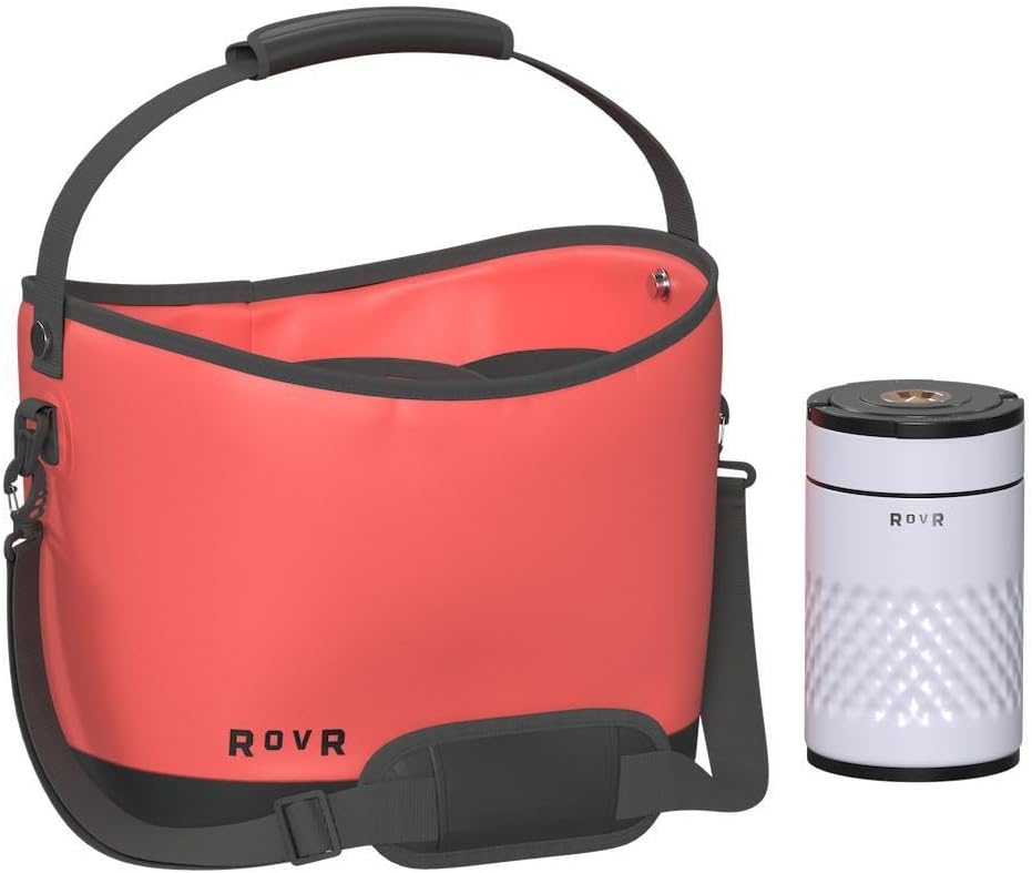 RovR KeepR Soft Cooler Tote Bag with Ice Bucket and Shoulder Strap – Coral