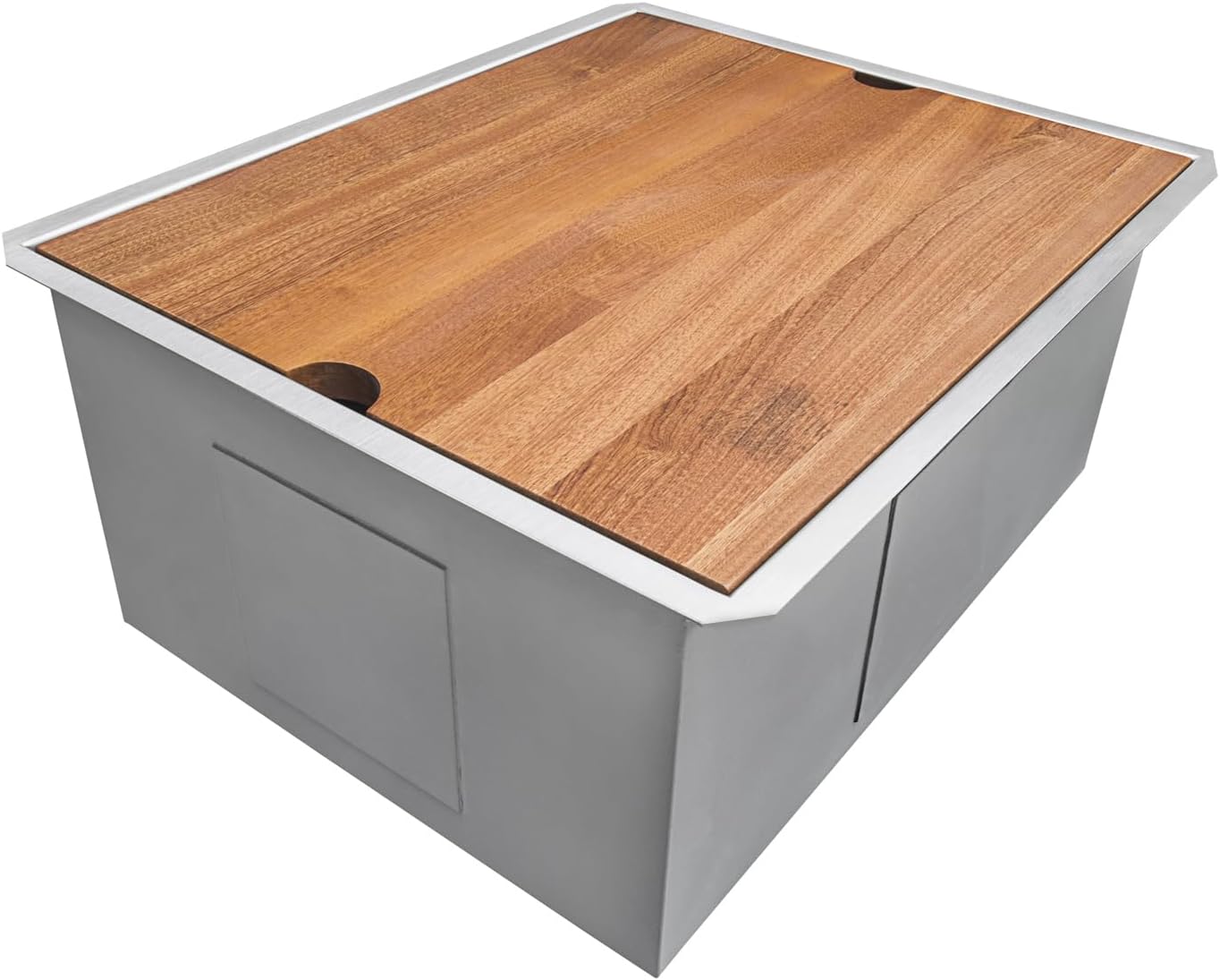 Ruvati 23-inch Workstation Ledge Bar Prep Kitchen Sink Undermount 16 Gauge Stainless Steel Single Bowl – RVH8308