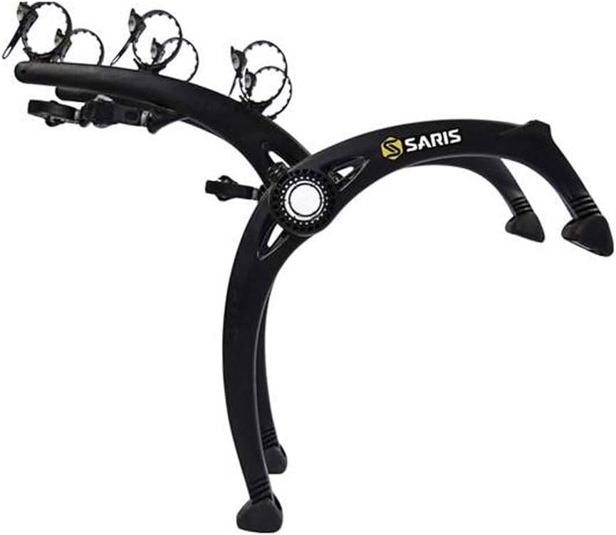Saris Bones EX 3-Bike Trunk Rack, Durable Bicycle Carrier with Anti-Sway Straps, Fits Most Vehicles, Made in USA
