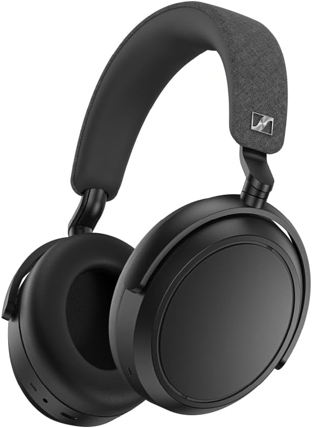 Sennheiser MOMENTUM 4 Wireless Headphones – Bluetooth, Adaptive Noise Cancelling, 60H Battery, Lightweight Foldable Design – Black
