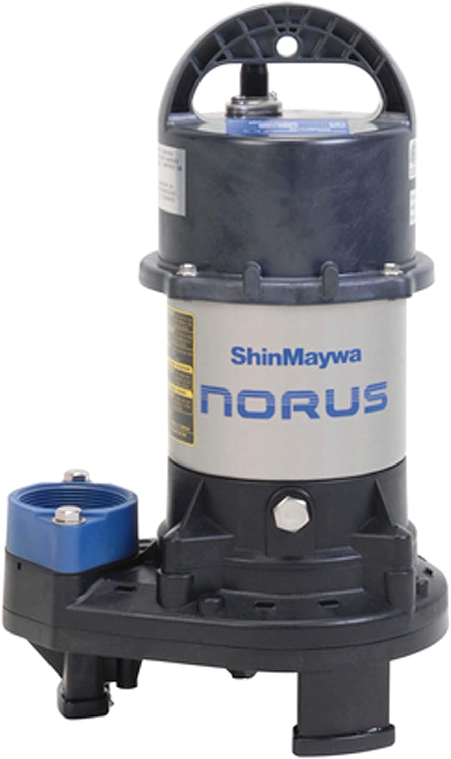 ShinMaywa Norus 4800GPH 1/3HP Submersible Garden Pond Waterfall Pump | 50CR2.25S