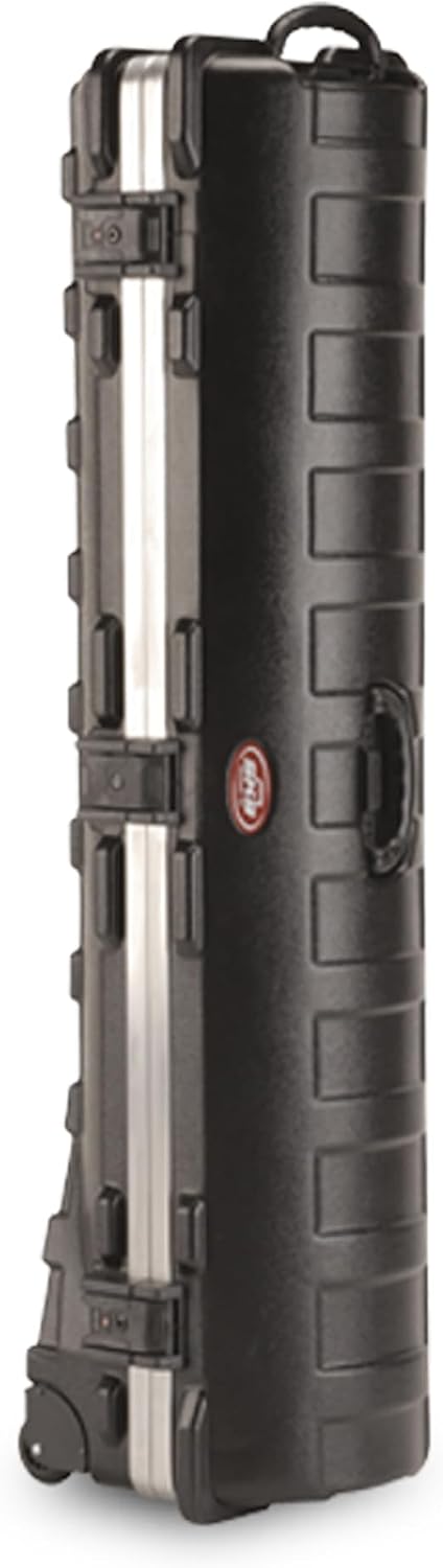 SKB Cases ATA Standard Hard Shell Plastic Wheeled Golf Bag Travel Case, Black