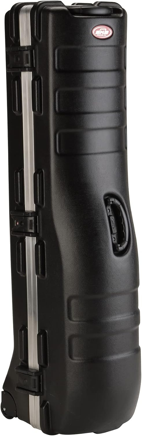 SKB Cases Deluxe ATA Hard Plastic Storage 2 Wheeled Cart Golf Bag Travel Case – Large