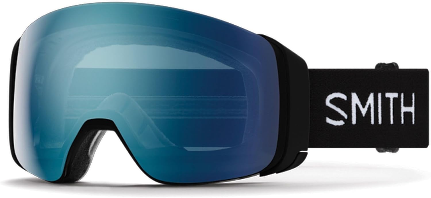 SMITH 4D MAG Snow Goggles with Everyday Lens & BirdsEye Vision, for Men & Women – Black/Everyday Blue Mirror/Storm Blue Sensor Mirror
