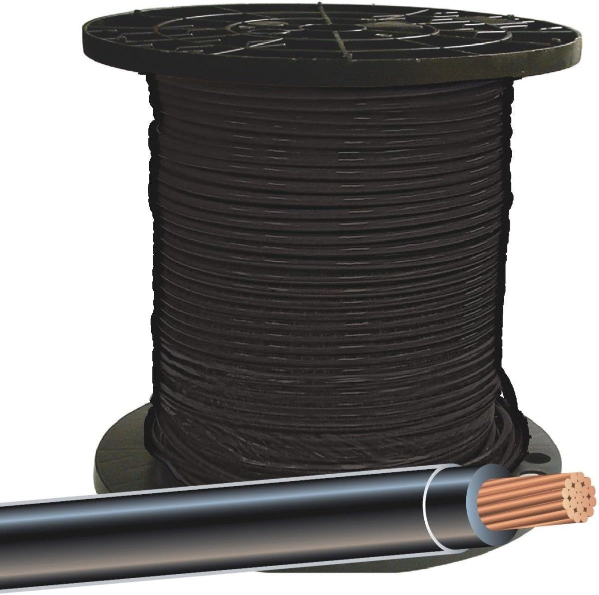 SOUTHWIRE COMPANY #20493301 500’BLK 6 Str BLDG Wire
