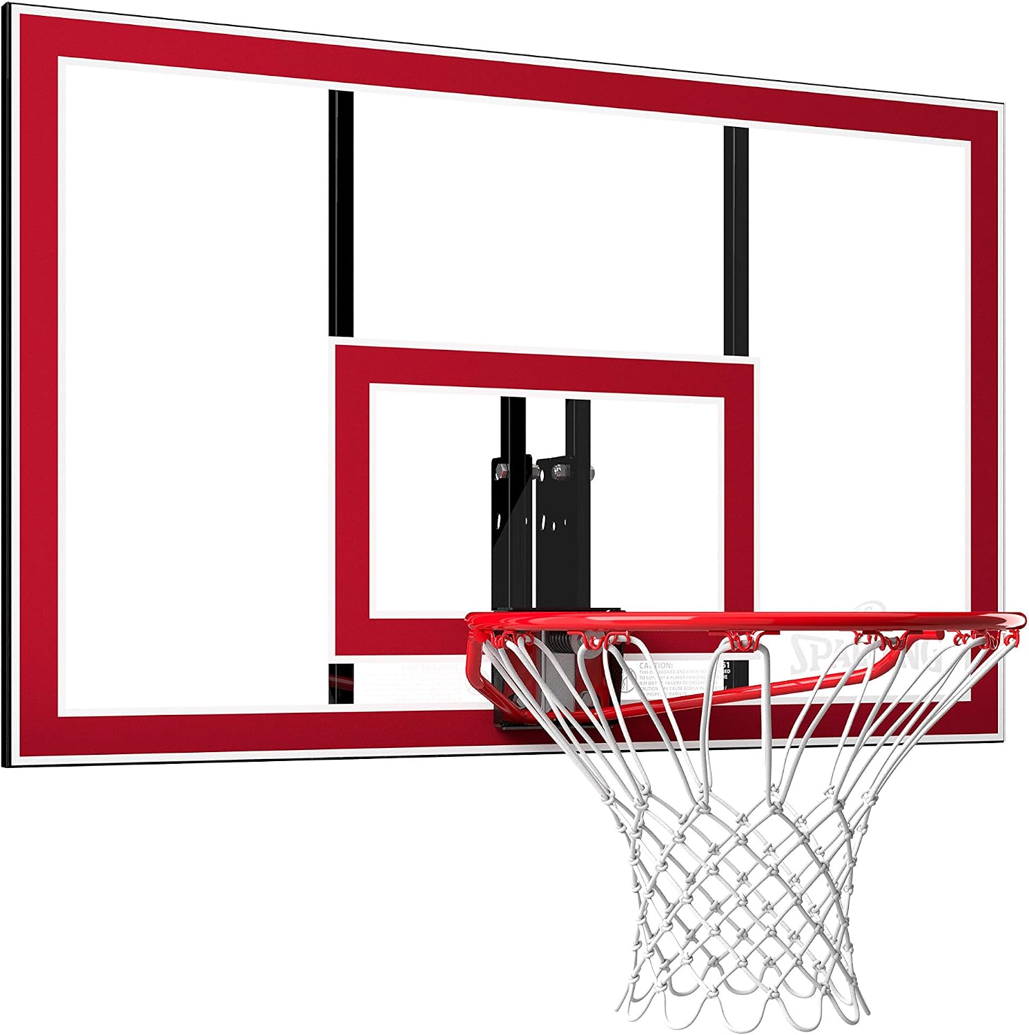 Spalding Shatter-Proof Polycarbonate Backboard & Rim Combo
