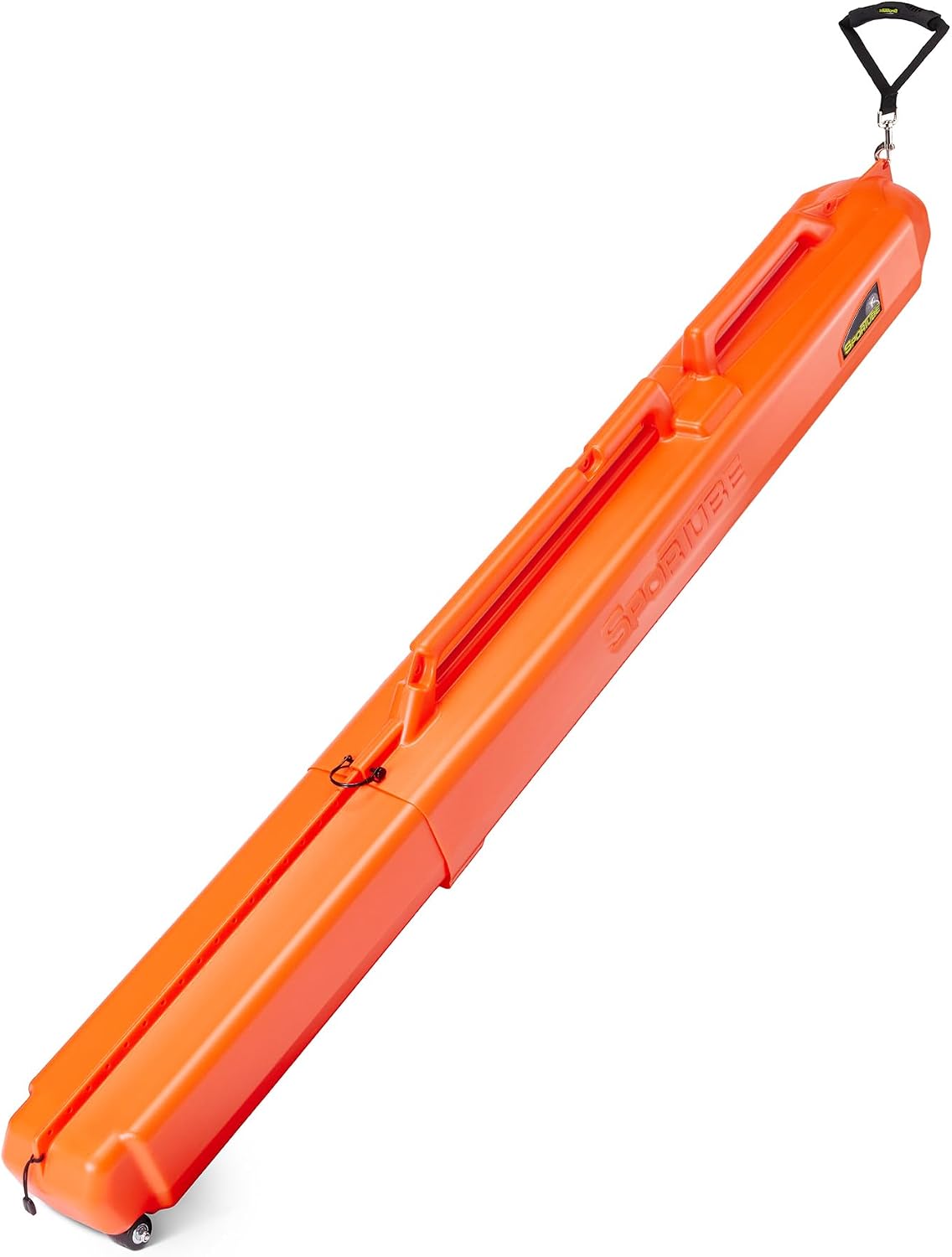 Sportube Series 1 Ski Case – Protective Travel Case for One Pair of Alpine Skis and Gear or Two Pairs of Nordic Skis and Gear – Orange