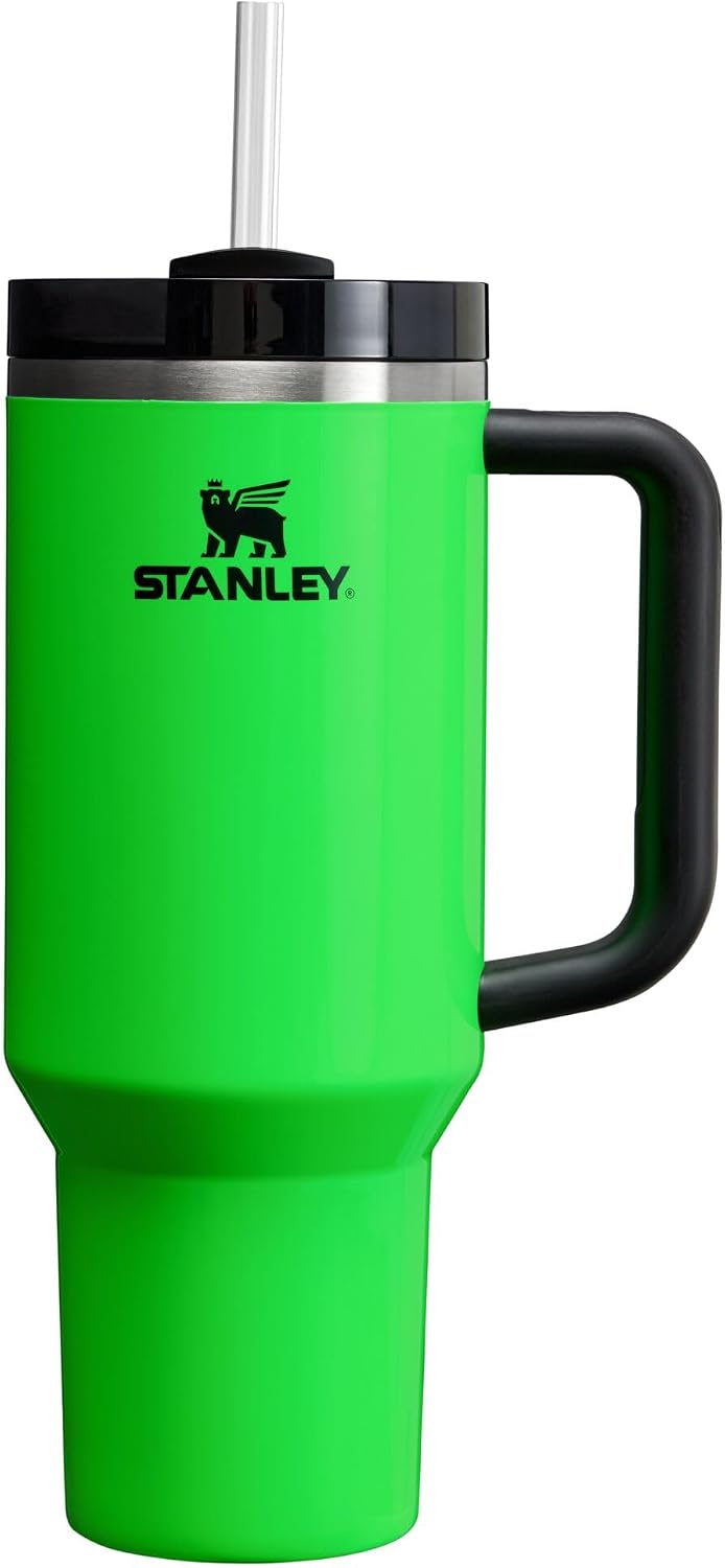 STANLEY Quencher H2.0 FlowState Stainless Steel, 40 oz – Neon Green