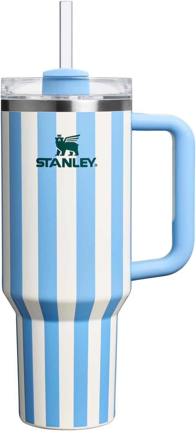 STANLEY Quencher H2.0 FlowState Stainless Steel, 40 oz – Oasis Cornflower Cabana Gloss