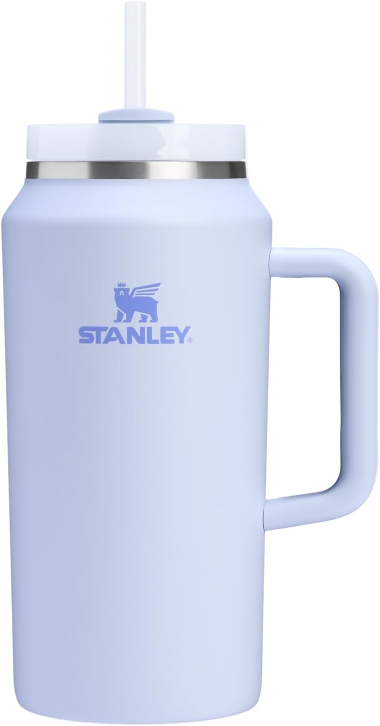 STANLEY Quencher H2.0 Tumbler with Handle & Straw 64 oz, Flowstate 3-Position Lid Insulated Stainless Steel Cup, BPA-Free – Dew Drop