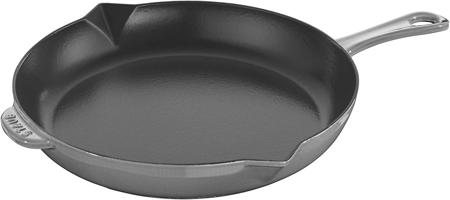 Staub Cast Iron 10-inch Fry Pan – Graphite Grey, Made in France