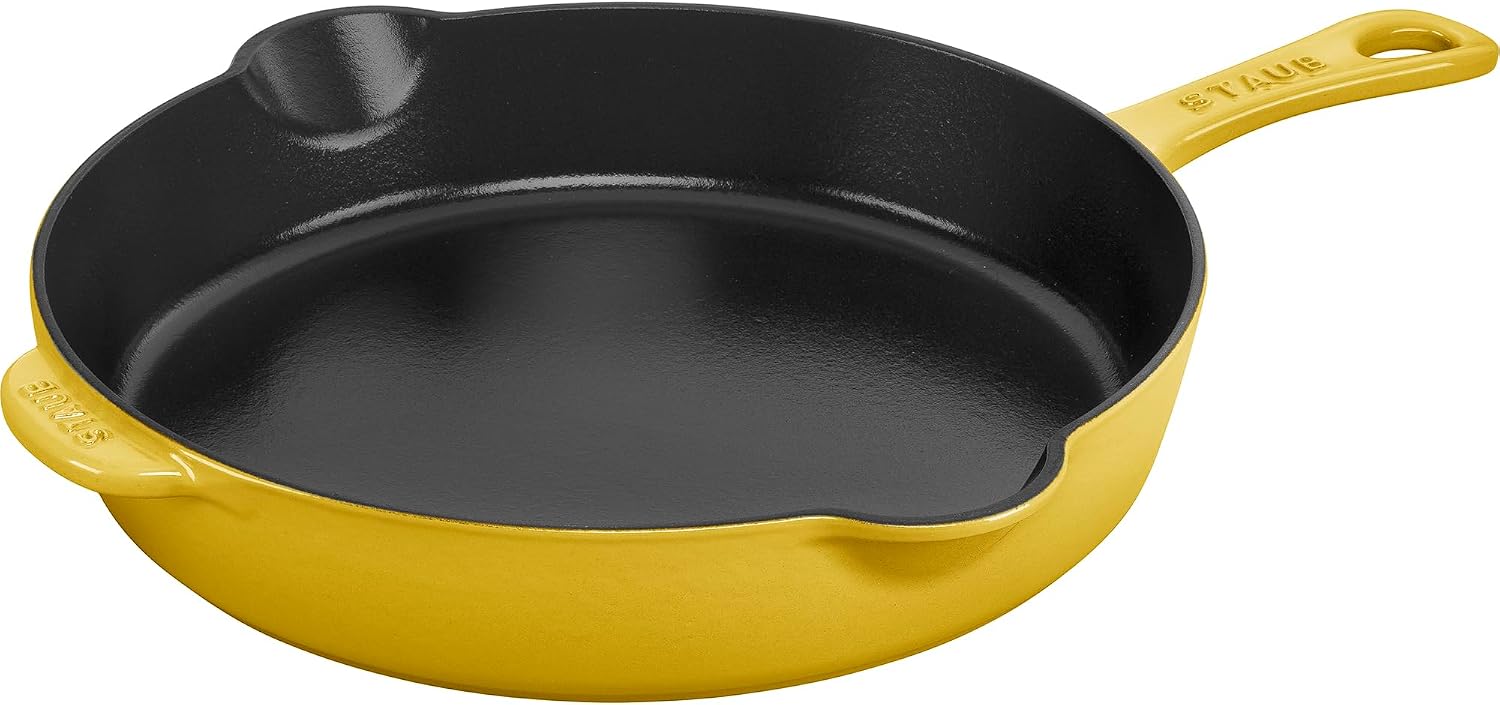 STAUB Cast Iron 11-inch Traditional Skillet – Citron
