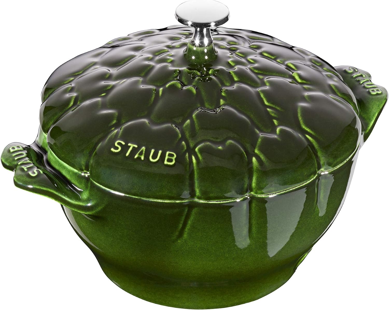 Staub Cast Iron 3-qt Artichoke Cocotte – Basil, Made in France
