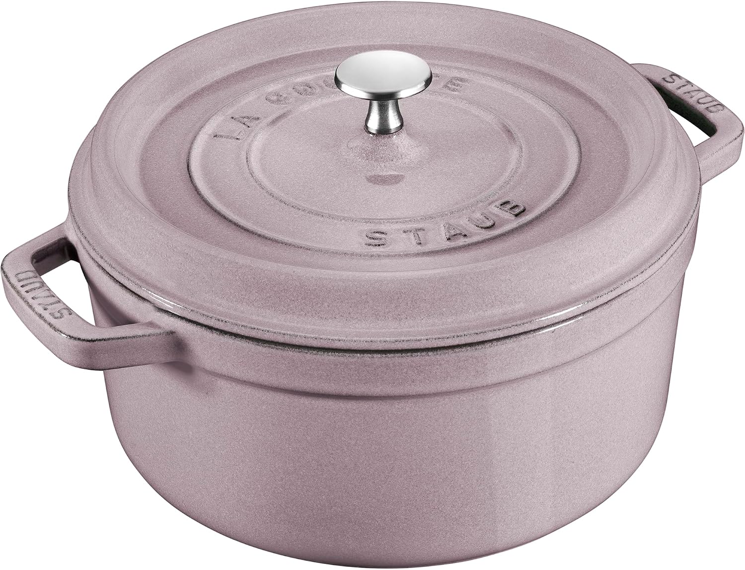 STAUB Cast Iron 7-qt Round Cocotte – Lilac