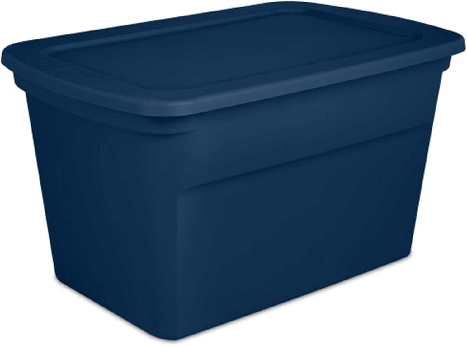 Sterilite 30 Gal Storage Tote (18-Pack) – Stackable Plastic Bins w/ Snap Lids & Handles for Garage, Basement, Attic & Bedroom – Blue