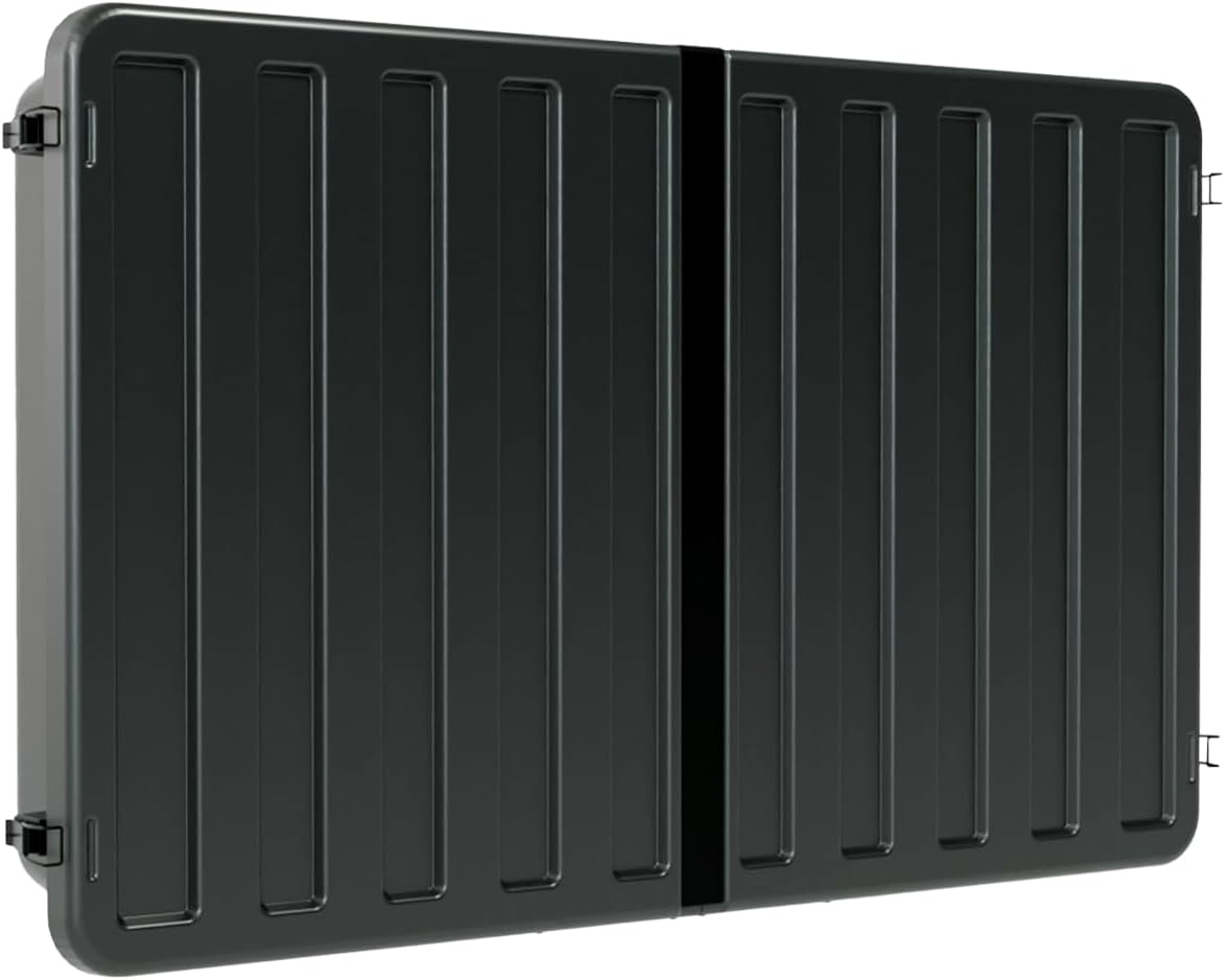 STORM SHELL Outdoor TV Hard Cover, Weatherproof Wall-Mount Protection with Bracket, Fits 45-55″ TVs, Black