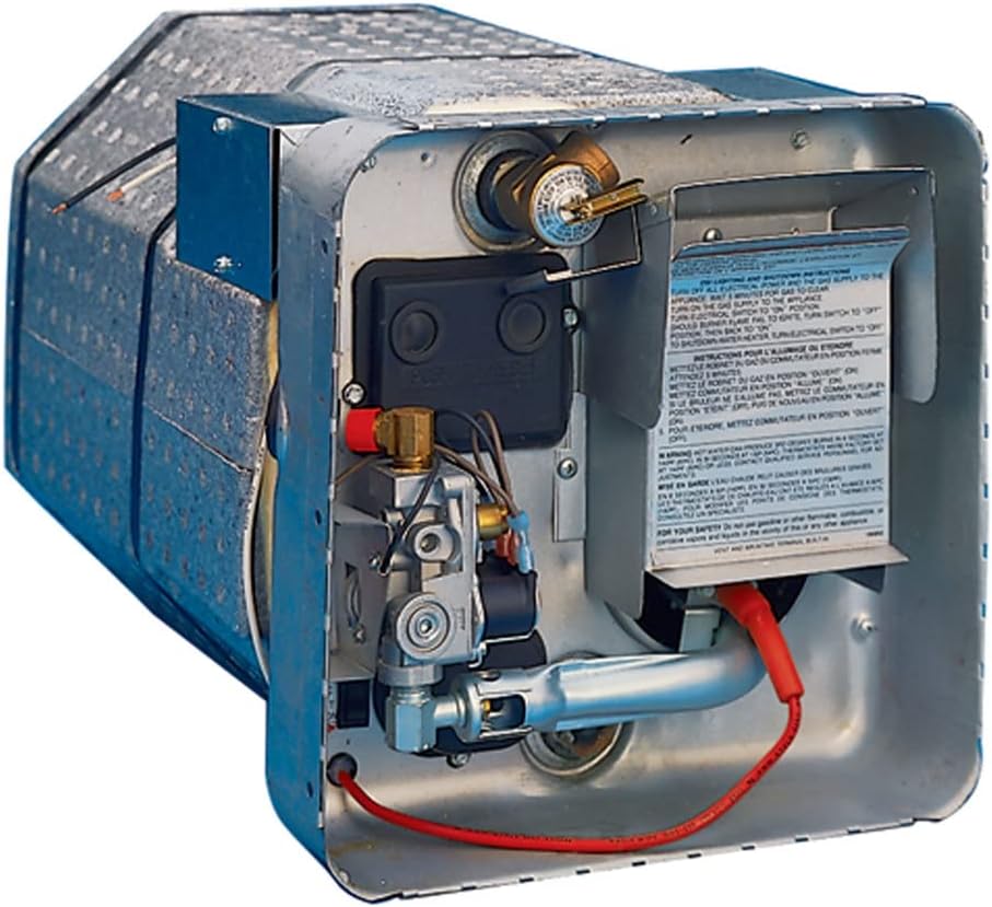 Suburban Advantage SW6DEL RV Water Heater, 6 Gal Porcelain Lined Steel Tank, DSI, Incoloy Electric Element, 12VDC Relay (5240A)