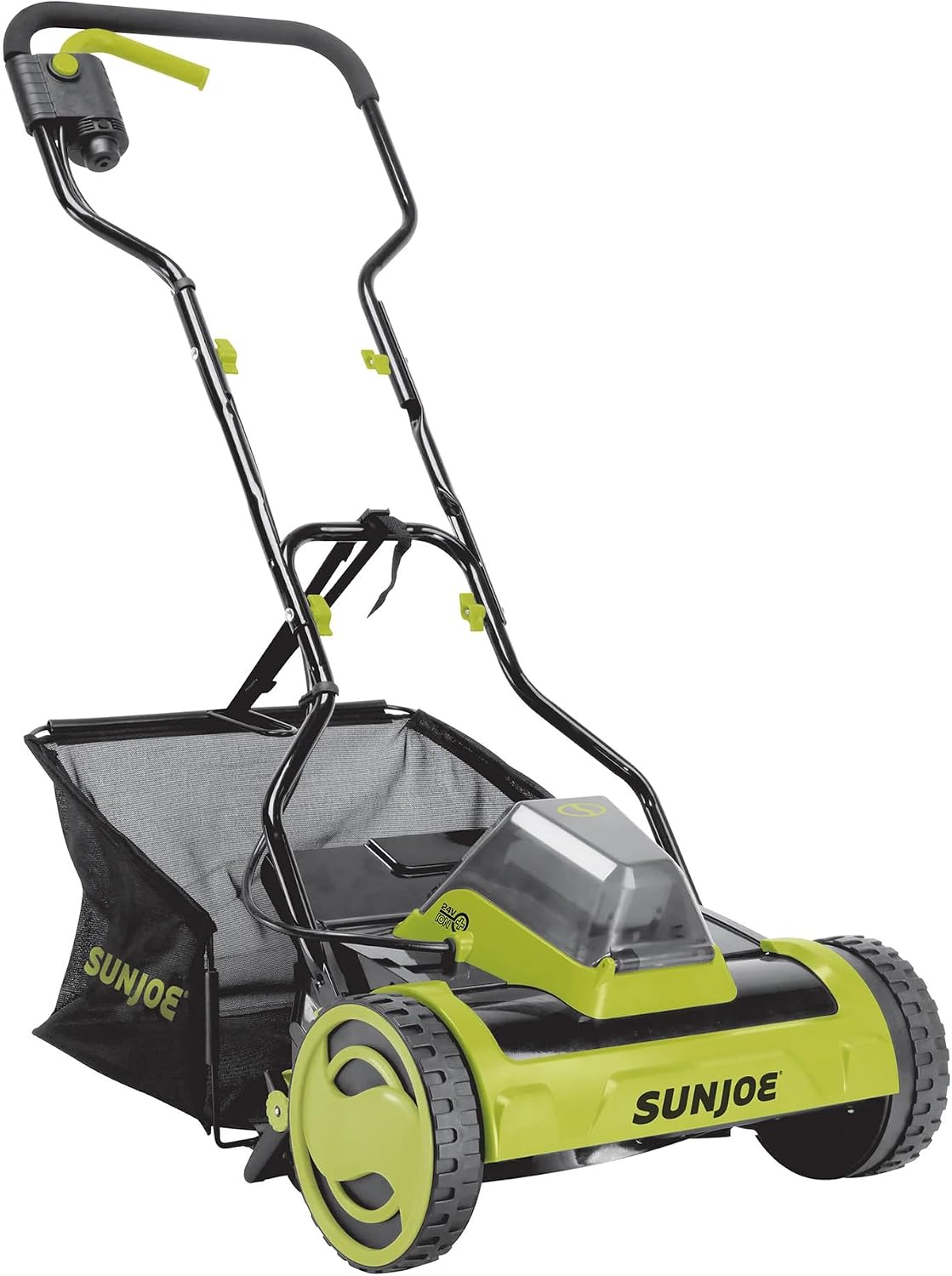 Sun Joe 24V-CRLM15 15-Inch 24-Volt iON+ Cordless Push Reel Mower w/ 4.0-Ah Battery + Charger