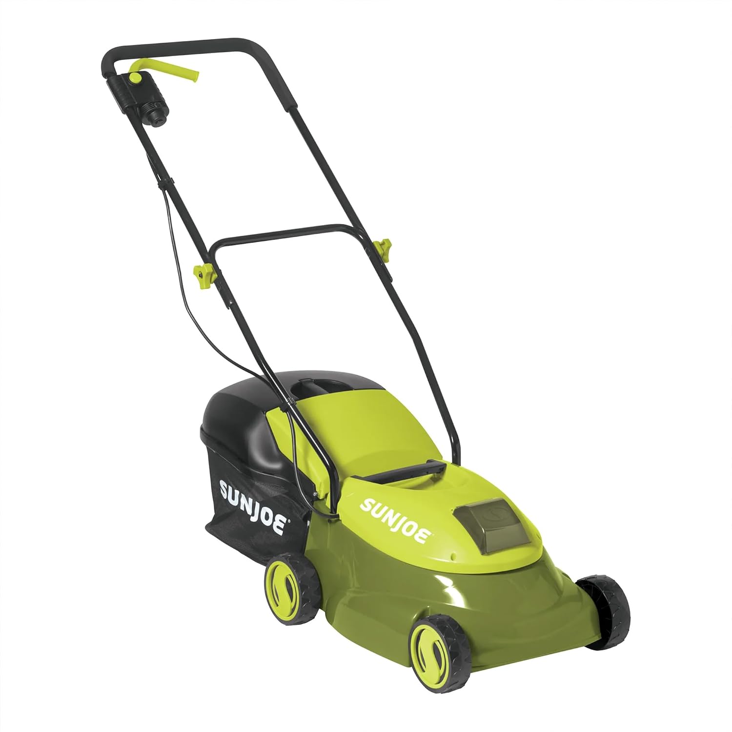 Sun Joe MJ401C-XR 14-Inch 28-Volt 5-Amp Cordless Lawn Mower w/Brushless Motor, Lightweight, Green