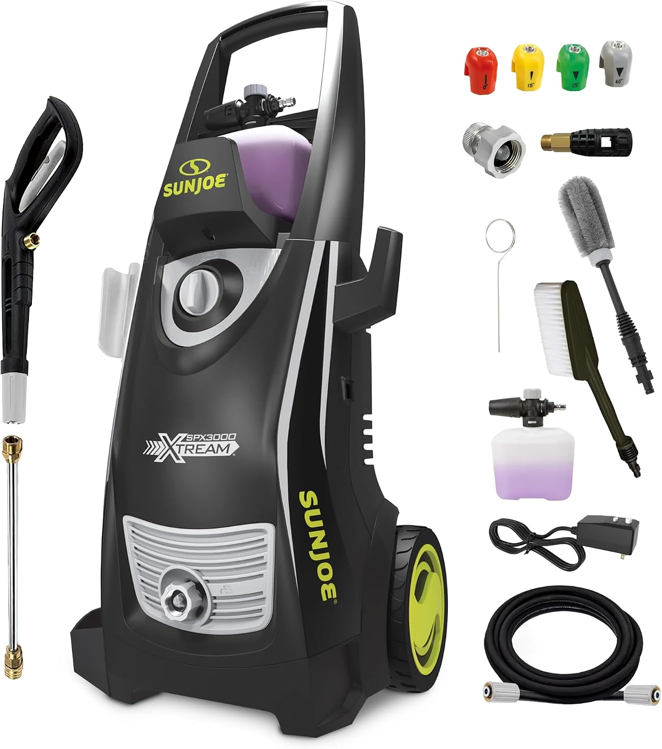 Sun Joe SPX3000-XT1 XTREAM Electric Pressure Washer, 2200 PSI, 1.1 GPM, 14.9 Amp