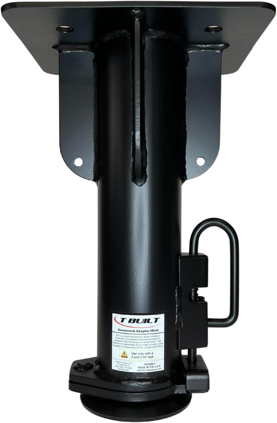 T-Built 5th Wheel to Gooseneck Adapter 17″, Made in USA, Fifth Wheel to Gooseneck Adapter for RV Camper Trailer, 20.000 Pound Rating