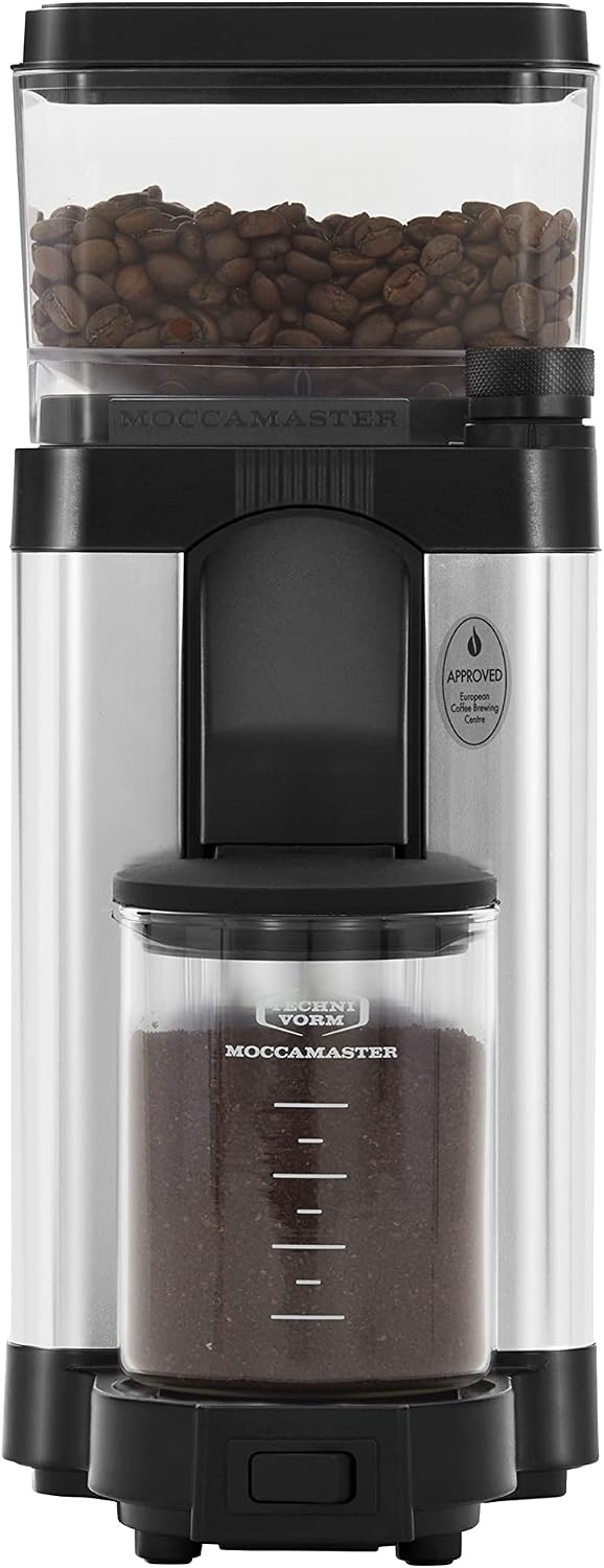 Technivorm Moccamaster 49520 KM5 Burr Coffee Grinder, Polished Silver