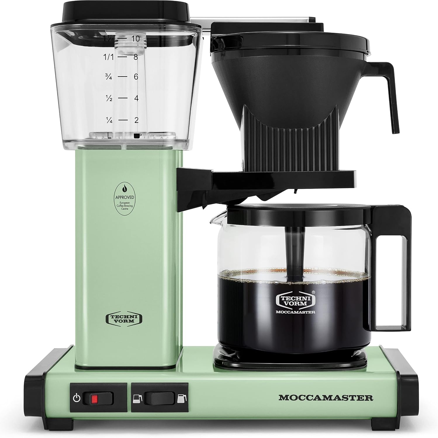 Technivorm Moccamaster 53925 KBGV Select 10-Cup Coffee Machine, Pistachio Green, 40 ounce, 10-Cup, 1.25L