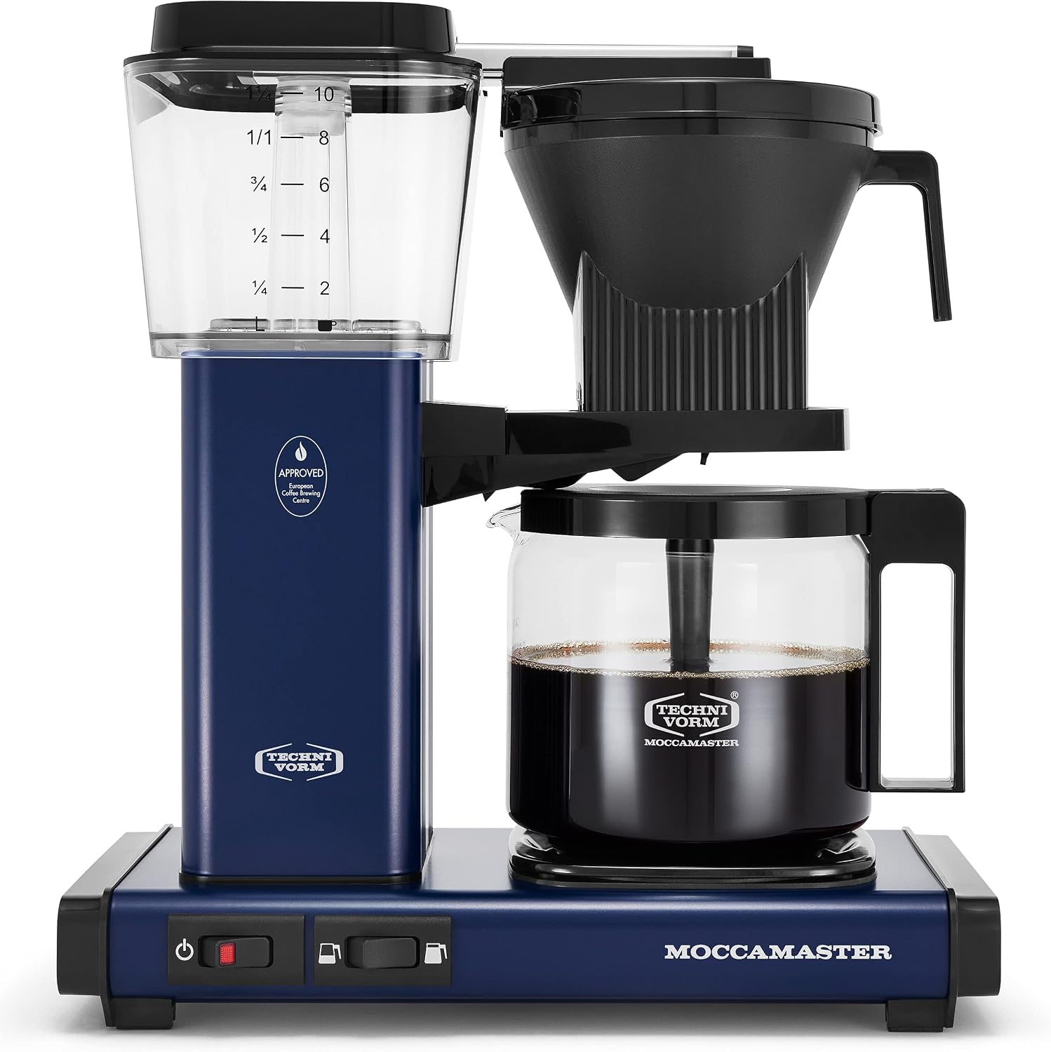 Technivorm Moccamaster 53928 KBGV Select Coffee Maker, Midnight Blue, 40 ounce, 10-Cup, 1.25L