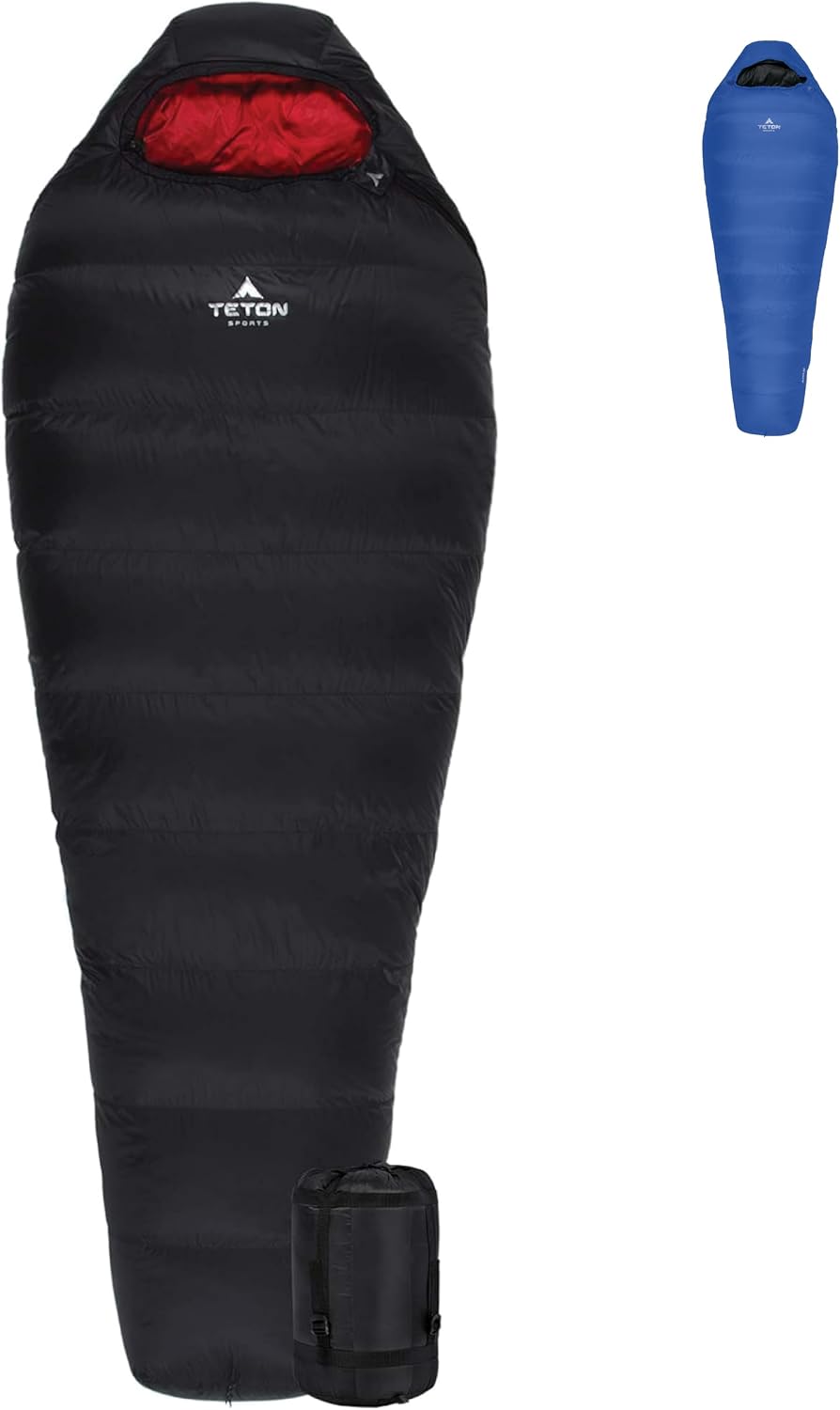TETON Sports ALTOS, Sleeping Bag for Adults, Lightweight Warm Mummy Sleeping Bag for Camping, Hiking, Backpacking, Down, 0f
