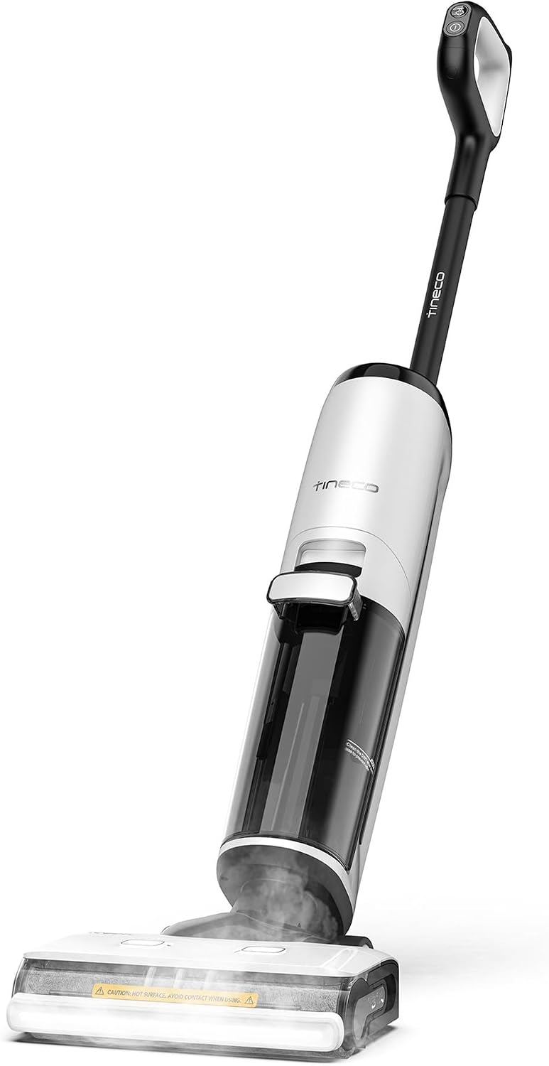 Tineco S7 Steam Cordless Vacuum Mop – Wet/Dry All-in-One Floor Cleaner w/ Display, Self-Cleaning, Edge Reach, Kid & Pet Safe