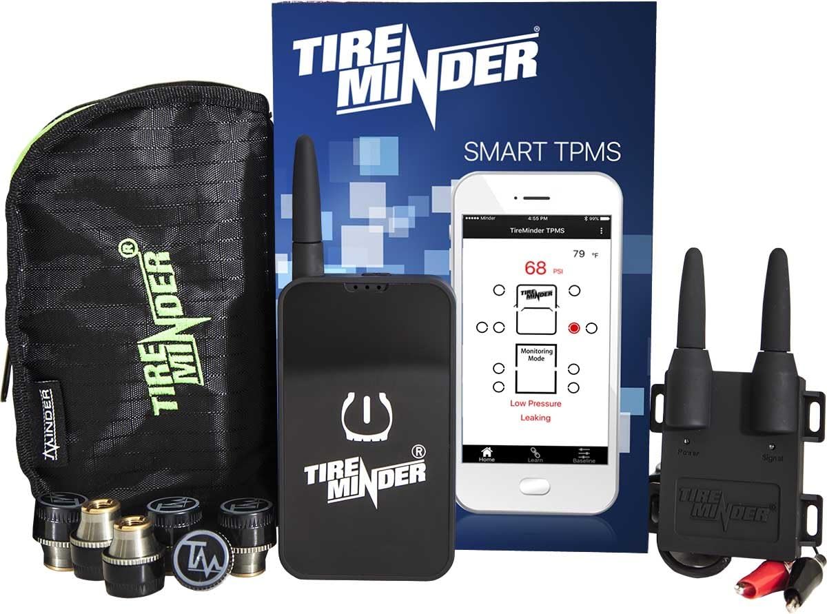 TireMinder Smart TPMS with 6 Transmitters for RVs, MotorHomes, 5th Wheels, Motor Coaches and Trailers