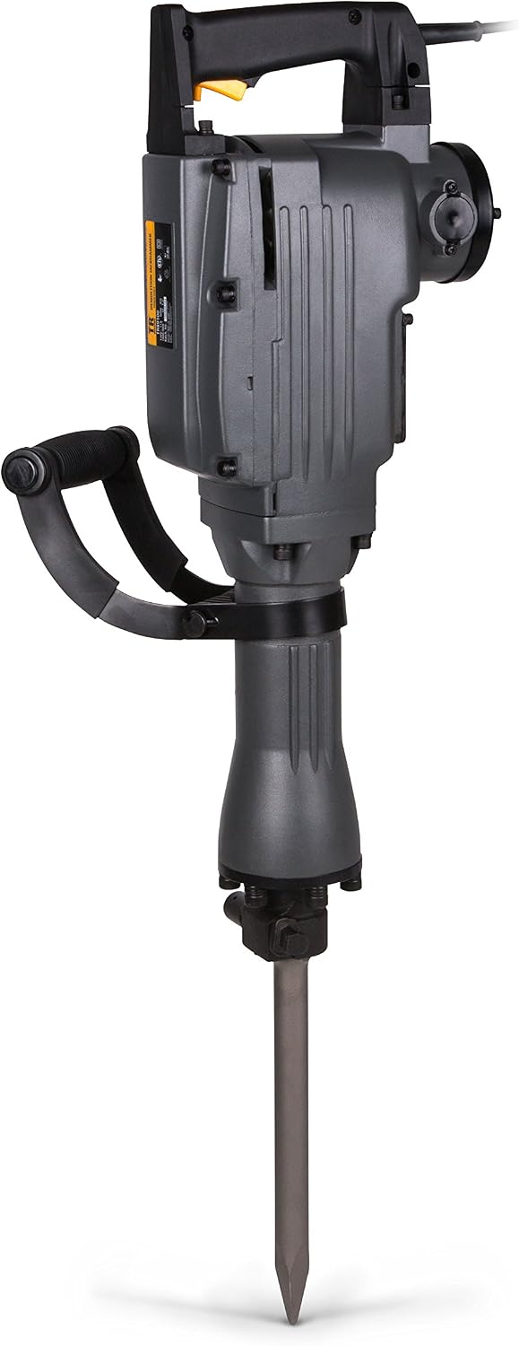 TR Industrial TR89105 Original Demolition Jack Hammer with Point and Flat Chisel Bit, Silver