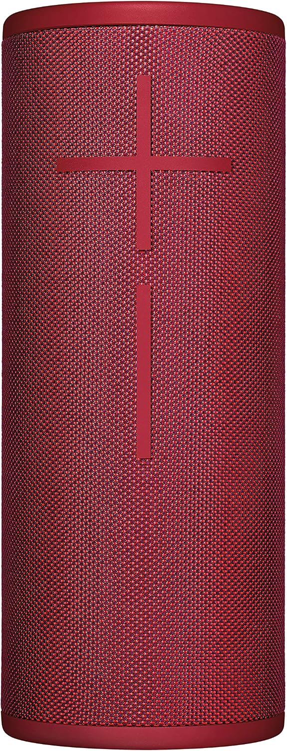Ultimate Ears Boom 3 Wireless Bluetooth Speaker, Bold Sound + Deep Bass, Magic Button, Waterproof, 15 Hours Battery, Range of 150 ft, Sunset Red