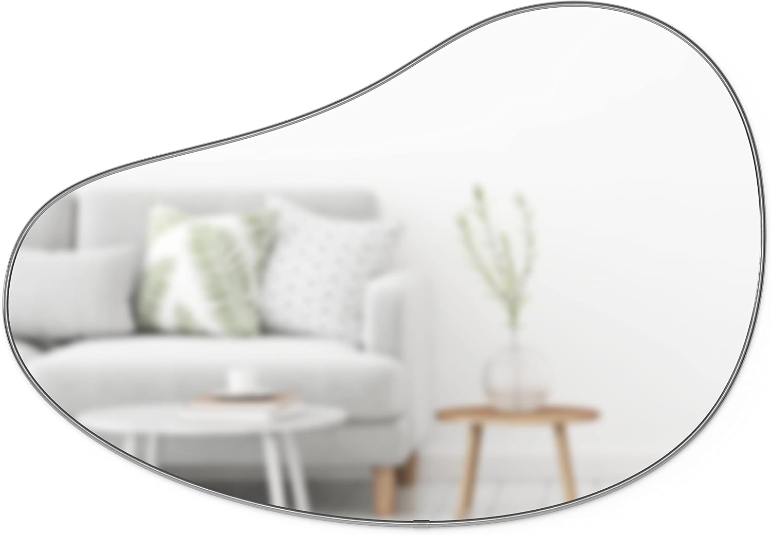 Umbra Hubba Pebble 24 x 36 Mirror Metallic Titanium