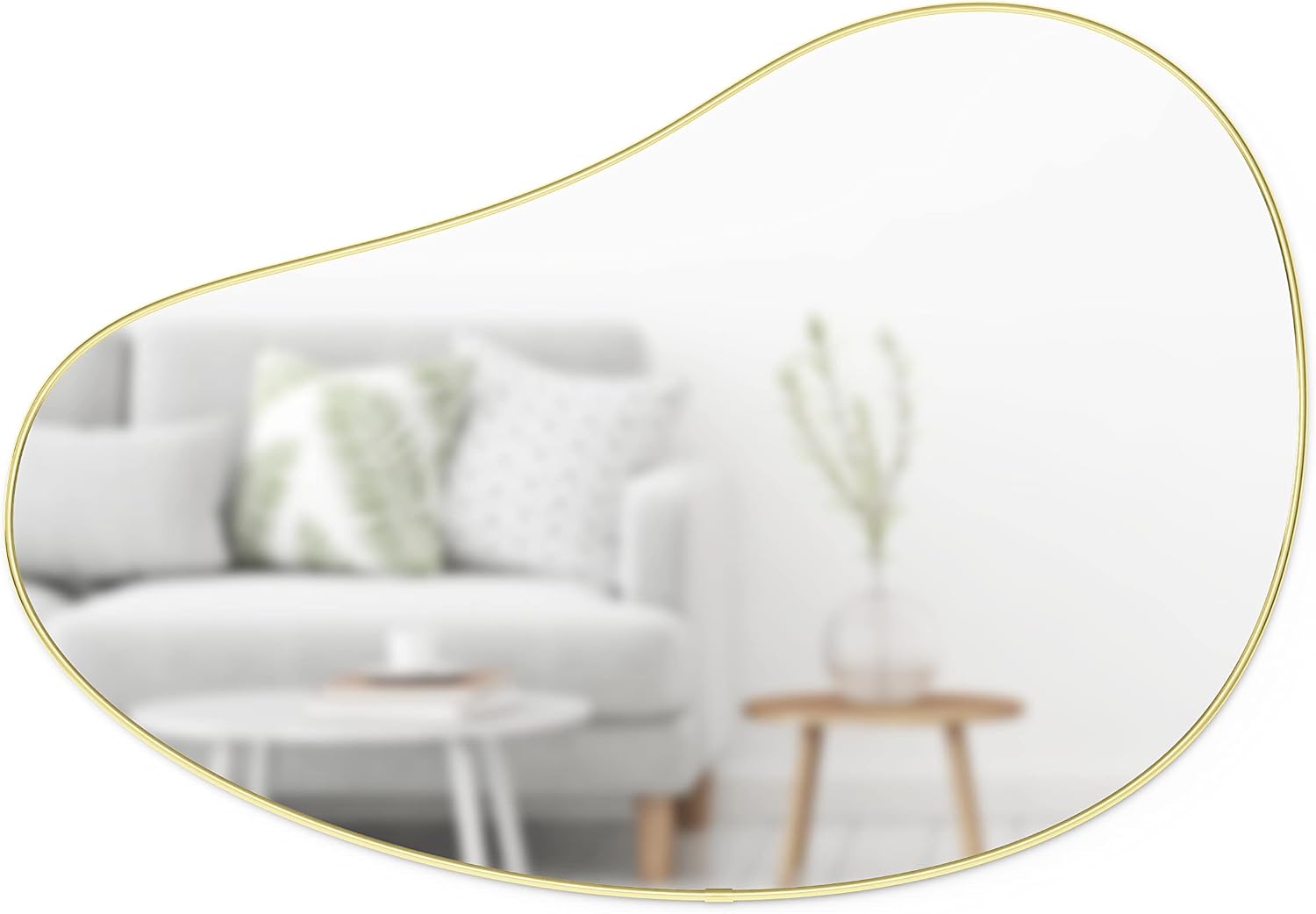 Umbra Hubba Pebble Mirror, Brass, 24″x36″inch