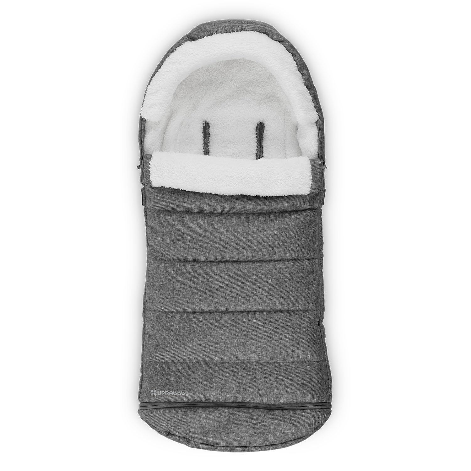 UPPAbaby CozyGanoosh Footmuff – Easily Attaches to UPPAbaby Strollers, Weather-Proof – Winter Stroller Cover – Jordan/Greyson (Charcoal Mélange)