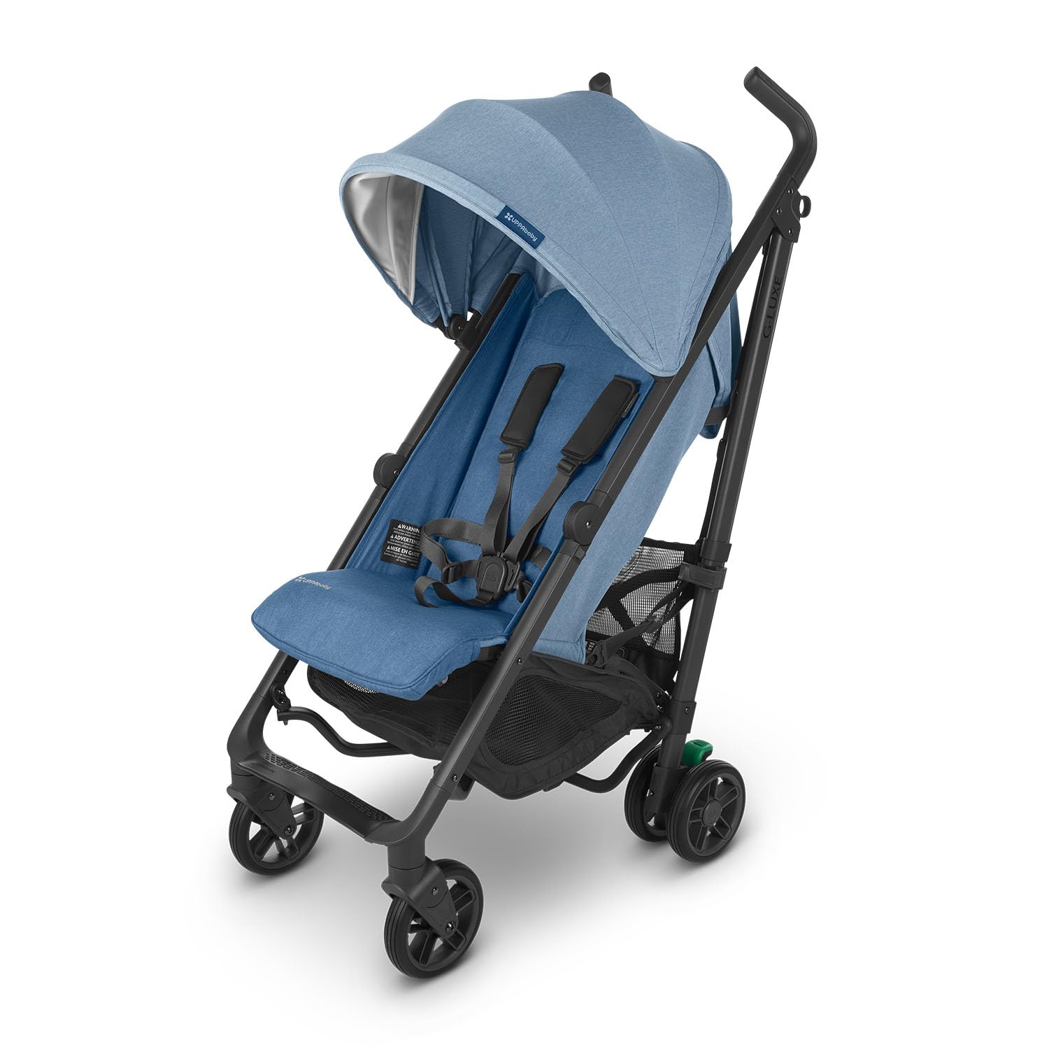 UPPAbaby G-LUXE Umbrella Stroller – Charlotte (Coastal Blue Melange / Carbon)
