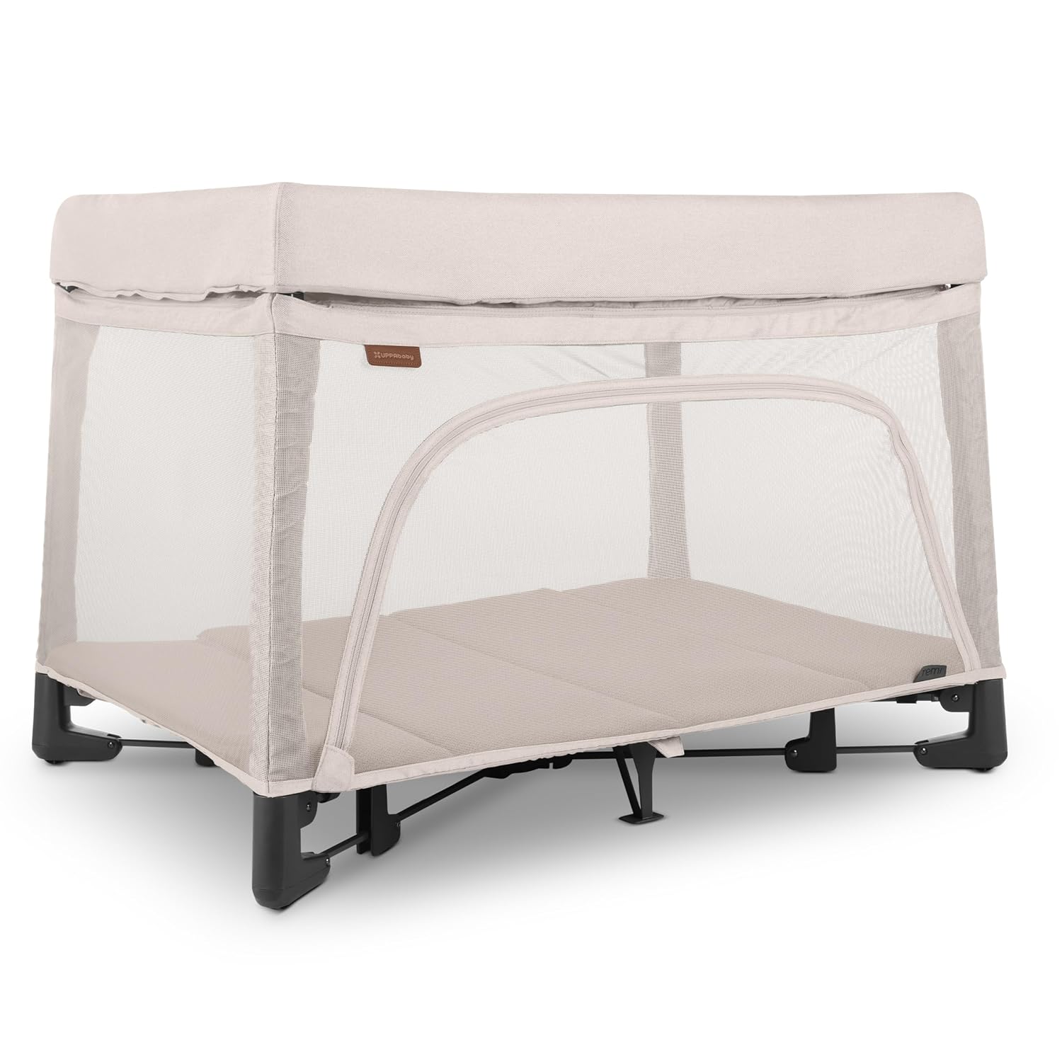 UPPAbaby Remi Playard – 3-in-1 Portable Playard, Bedside Bassinet & Travel Crib with Mattress, Organic Cover & Carry Bag – Charlie