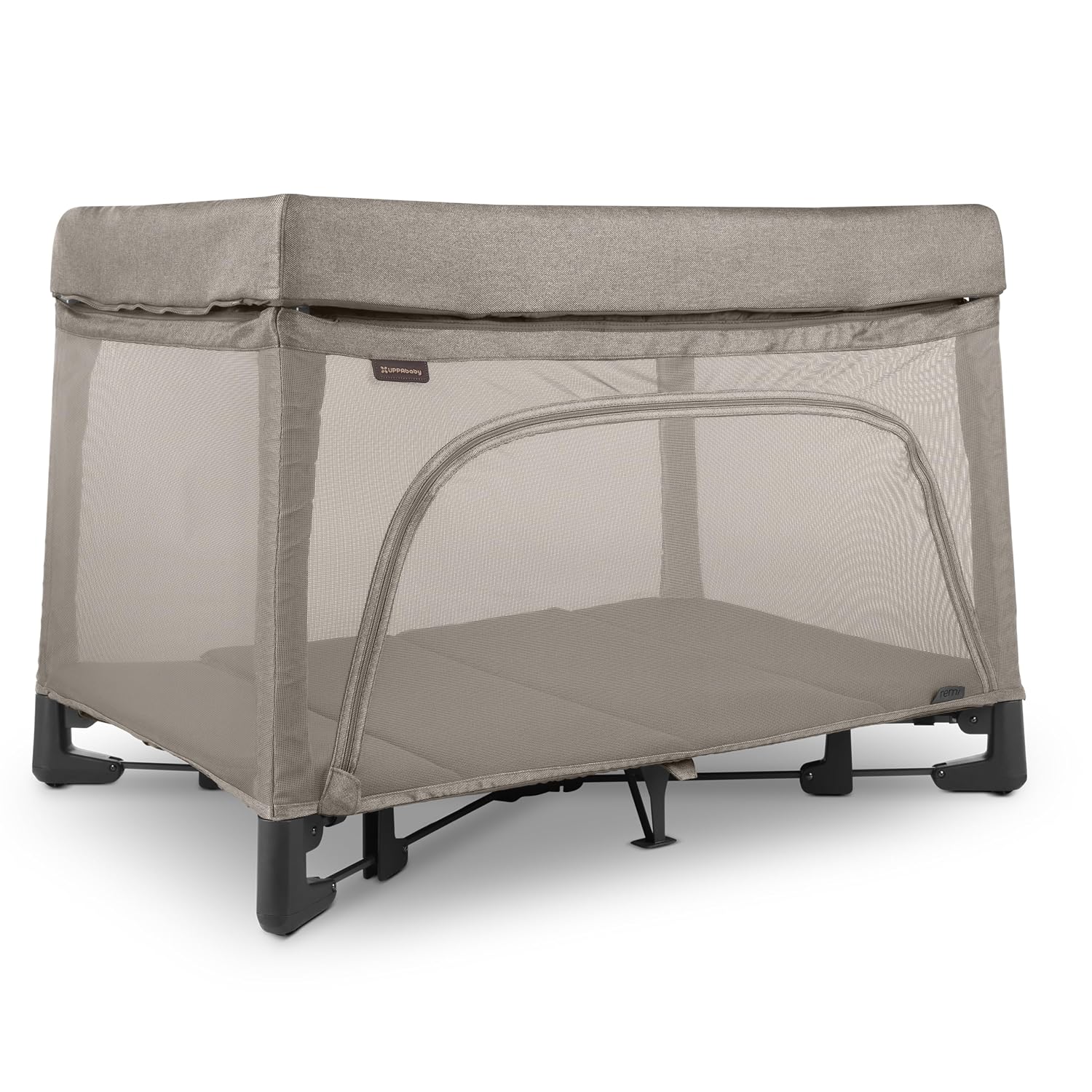 UPPAbaby Remi Playard – 3-in-1 Portable Playard, Bedside Bassinet & Travel Crib with Mattress, Organic Cover & Carry Bag – Wells