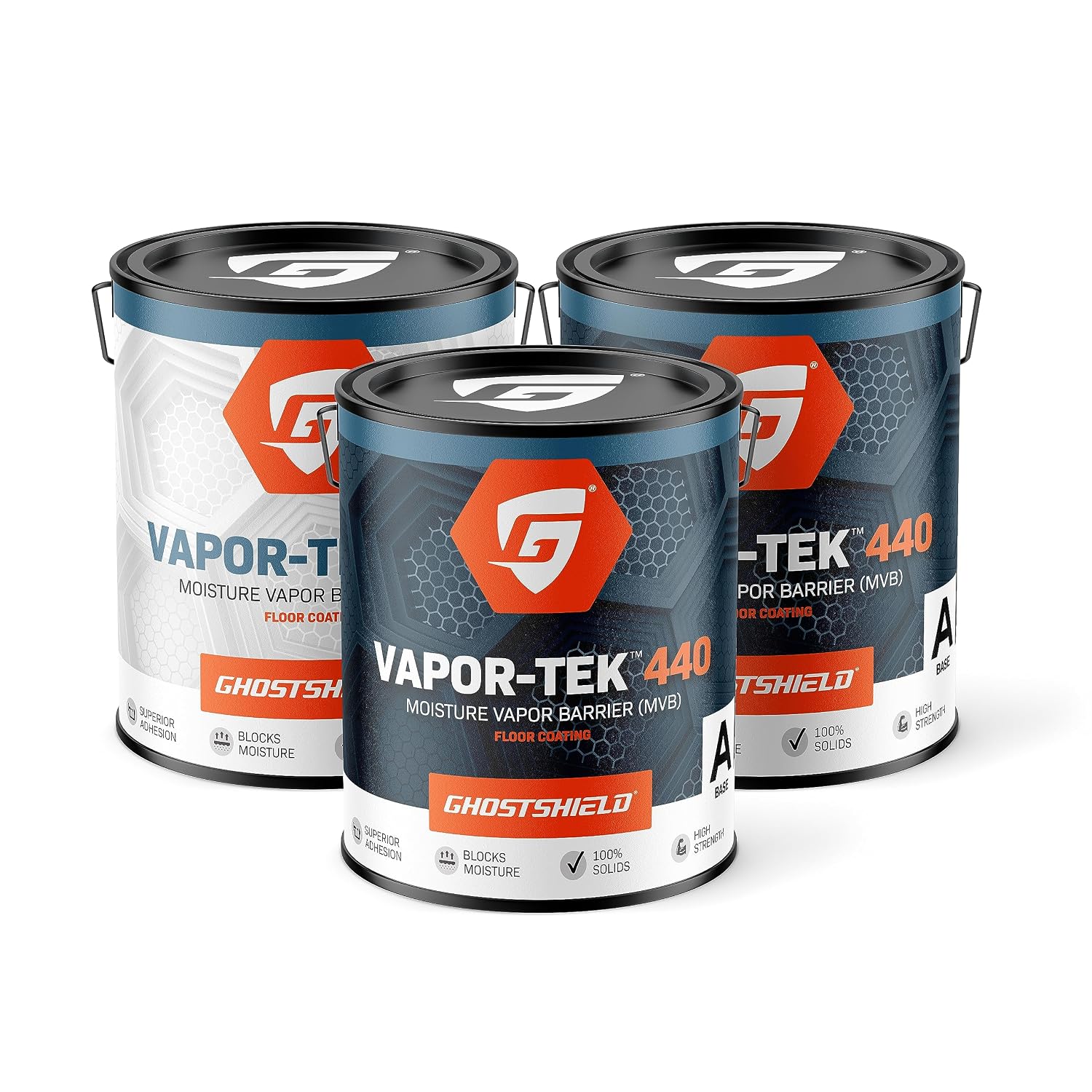 Vapor-Tek 440-100% Solids Epoxy Moisture Vapor Barrier for Basement Floors (3 Gallon Kit)