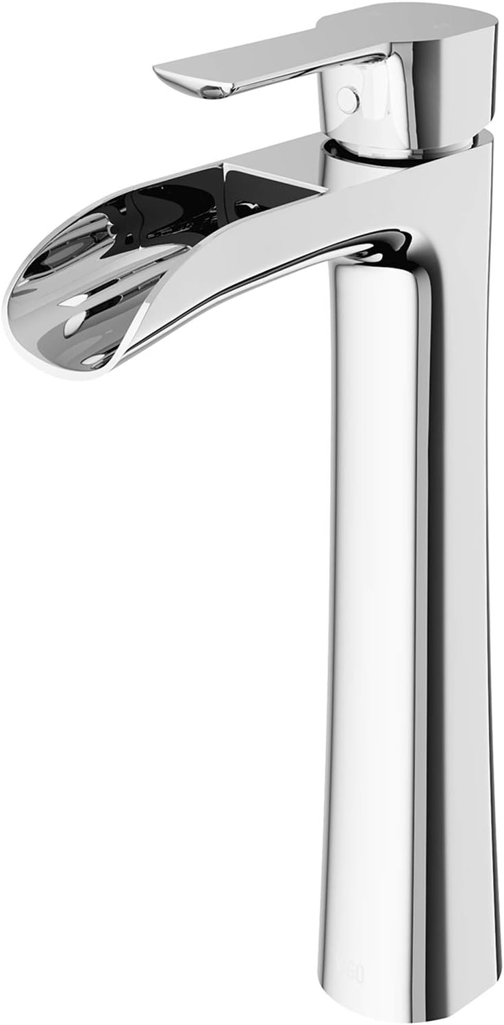 VIGO Niko 11” H Single Handle Single-Hole Bathroom Vessel Faucet in Chrome – VG03024CH
