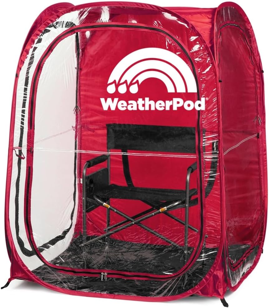 WeatherPod by Under the Weather MyPod XL 2-Person Pop-Up Tent – Red