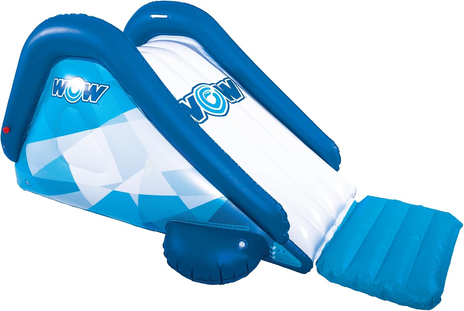 WOW Sports – Inflatable Party Pool Slide – Blow Up Waterslide for Kids & Adults – W/Water Sprinkler