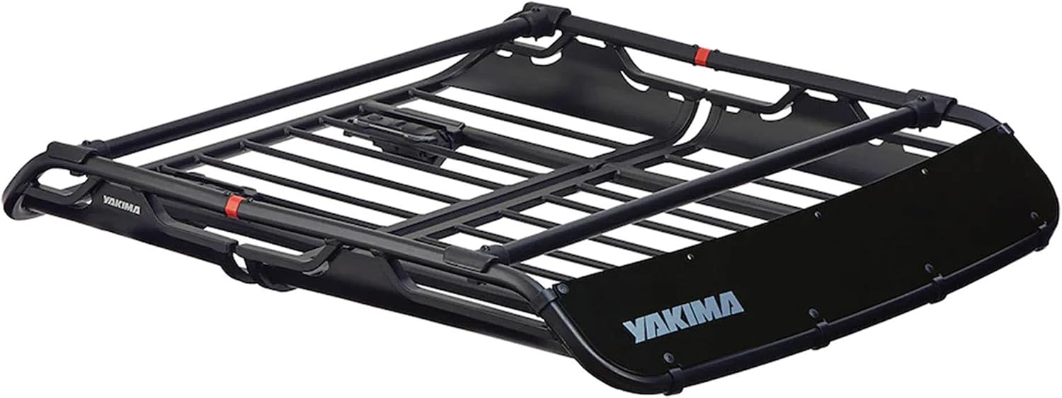 Yakima OffGrid Medium Premium Cargo Basket Roof Rack with Quick Release Mounting System and Removable Fairing and Accessory Bars, Black