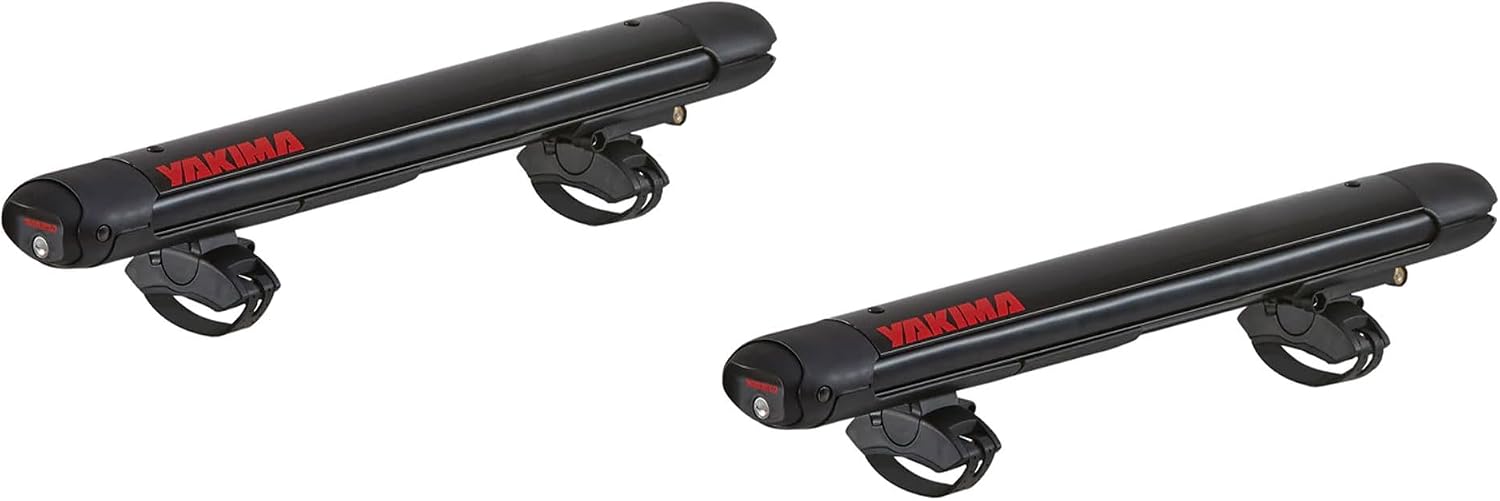 YAKIMA Roof Rack for 4 Pair Skis or 2 Snowboards, Universal Car Mount w/Expandable Hinge, FatCat EVO 4