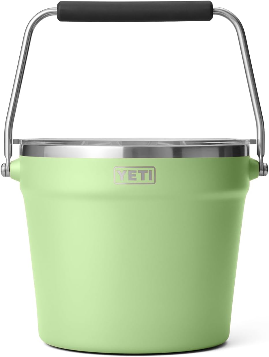 YETI Beverage/Ice Bucket, Holds 6 Longnecks or 3 Bottles of Wine – Key Lime