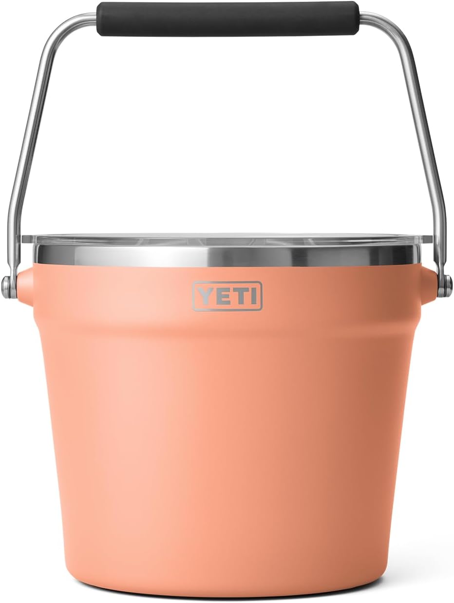 YETI Beverage/Ice Bucket, Holds 6 Longnecks or 3 Bottles of Wine – Lowcountry Peach
