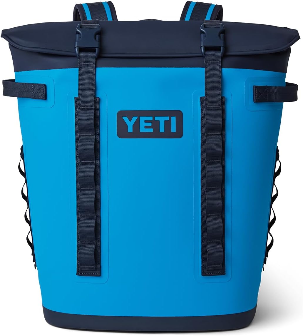 YETI Hopper M Series Backpack Soft Sided Coolers with MagShield Access M20 – Big Wave Blue
