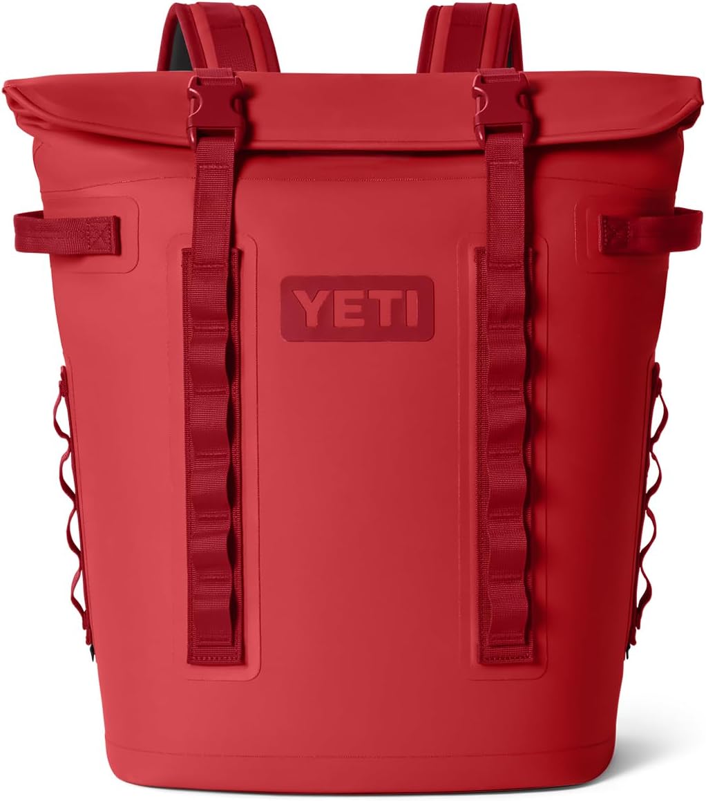 YETI Hopper M Series Backpack Soft Sided Coolers with MagShield Access M20 – Rescue Red