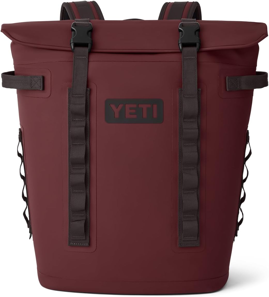 YETI Hopper M Series Backpack Soft Sided Coolers with MagShield Access M20 – Wild Vine Red